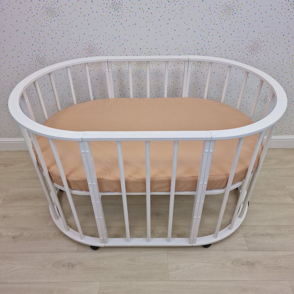 Простыня на резинке на овальную кровать (бязь) артикул анонс 257_51