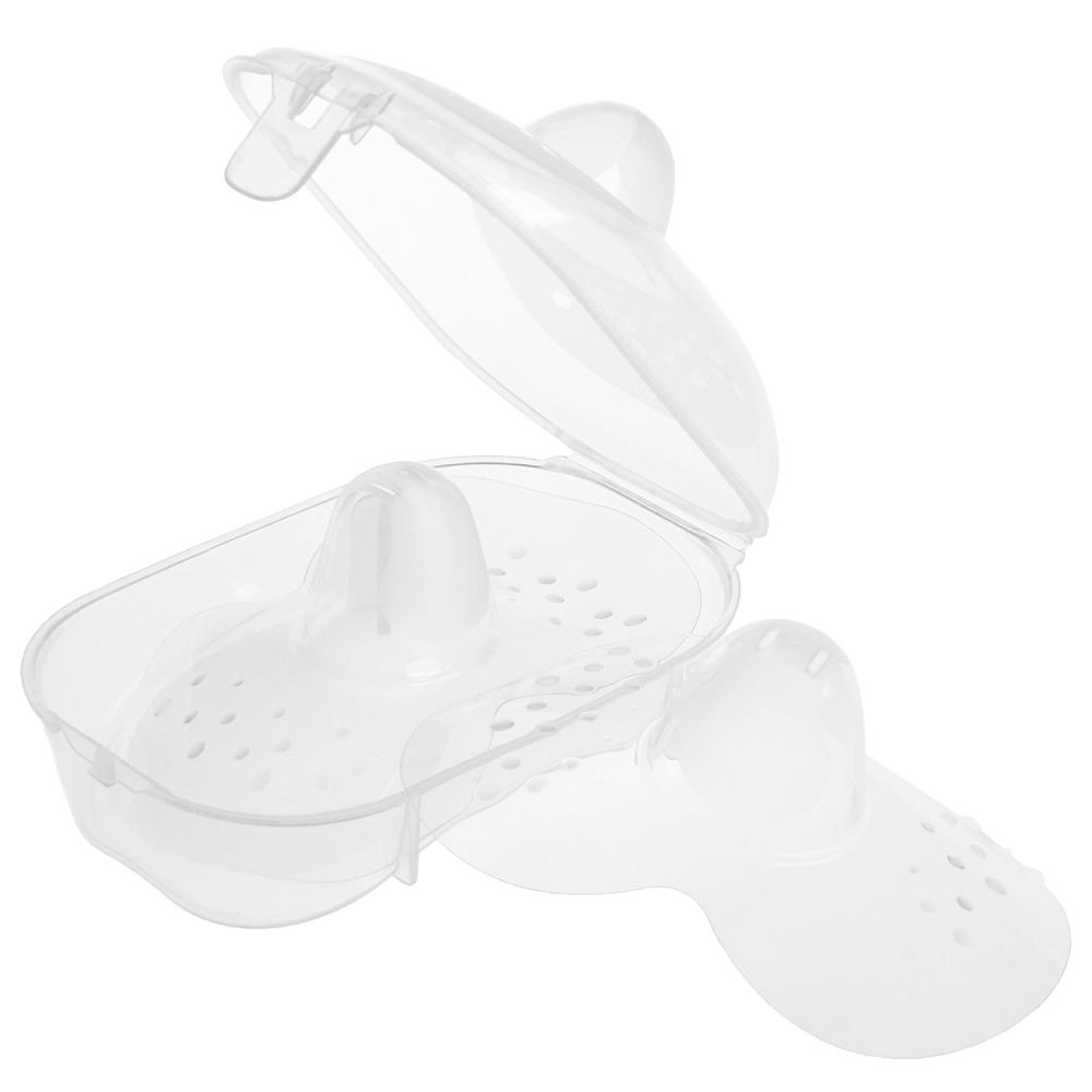 Накладки на грудь для кормления малышей силиконовые многоразовые, набор 2 шт, размер S артикул анонс 10124946