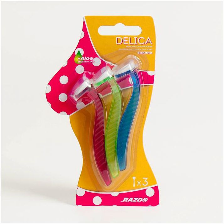 Бритвенные станки одноразовые Razo3woman plus, 3 шт артикул анонс 4855466