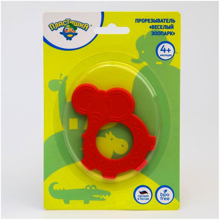 Картинка Прорезыватель силиконовый «Веселый зоопарк», цвет МИКС (№6948796) от магазина Мир детей Товары для Новорожденных
