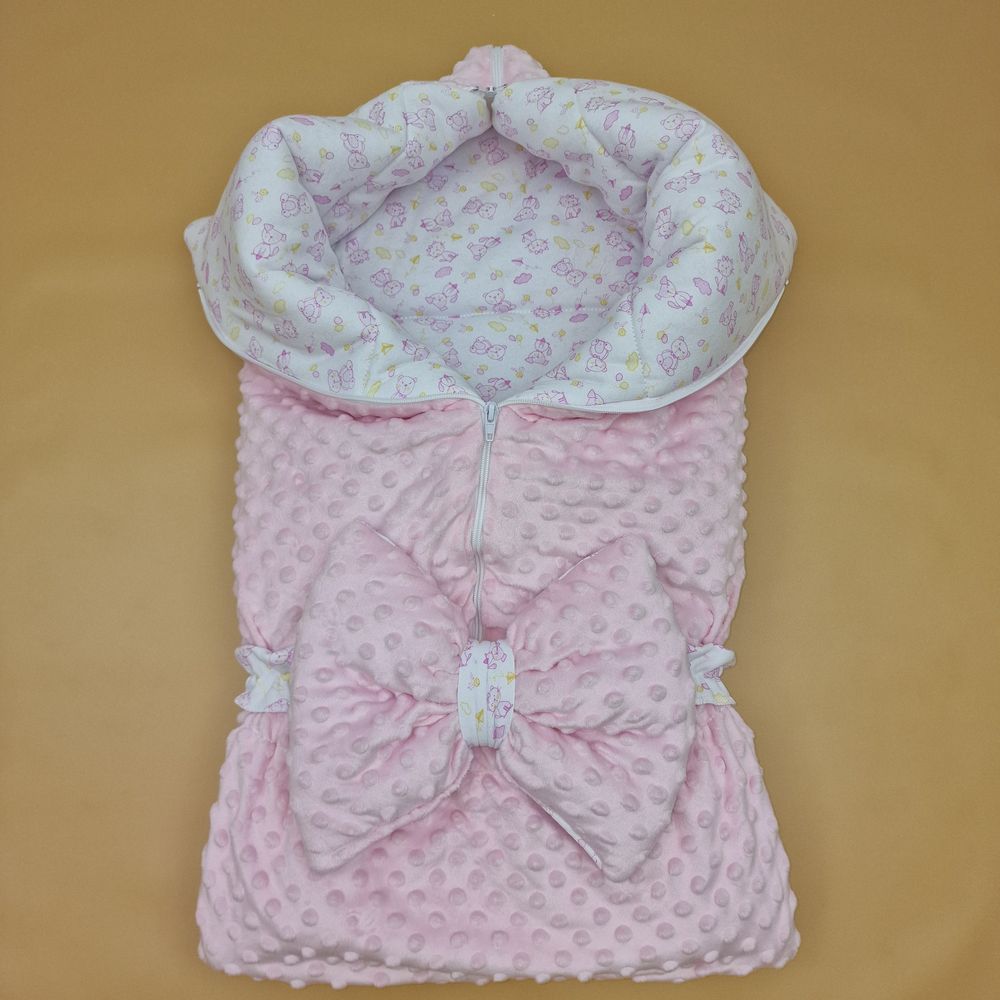 Конверт - одеяло трансформер с карманом+бант-подушка ассорти (плюш/интерлок) артикул анонс 7496-0-1_12