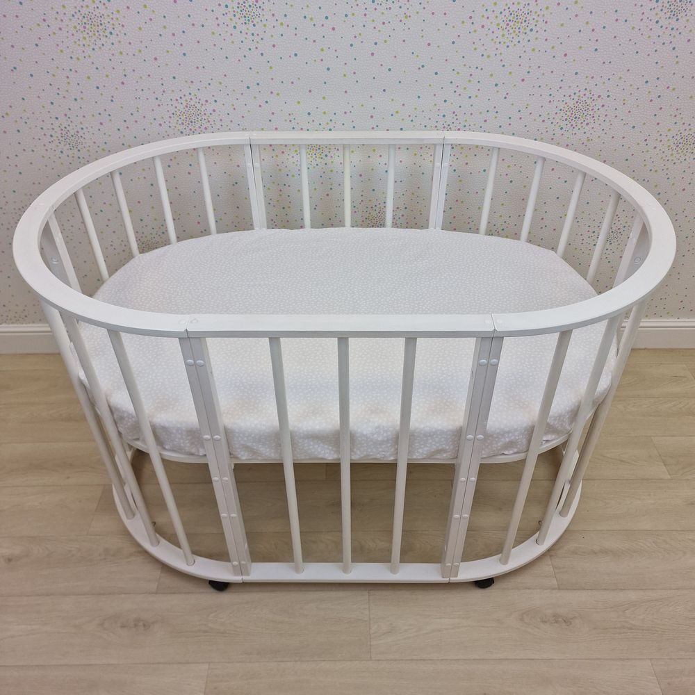 Простыня на резинке на овальную кровать (бязь) артикул анонс 257_46