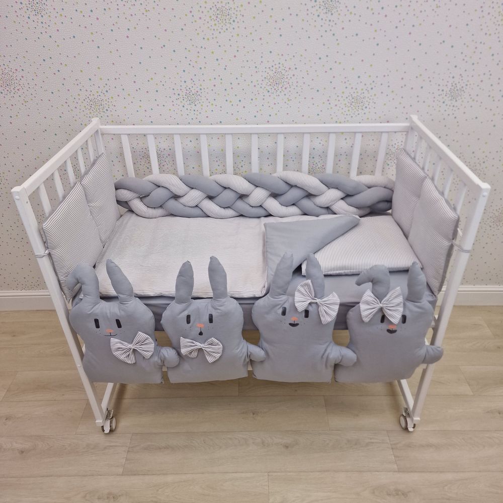 № 1174-0-1бб КПБ 14 пр (борт + пододеяльник + одеяло + наволочка + подушка + простынь (бязь)