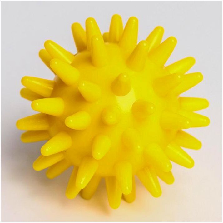 № 5239095 Развивающий массажный мячик «Монстрик», диаметр 5 см, цвет крсный Крошка Я