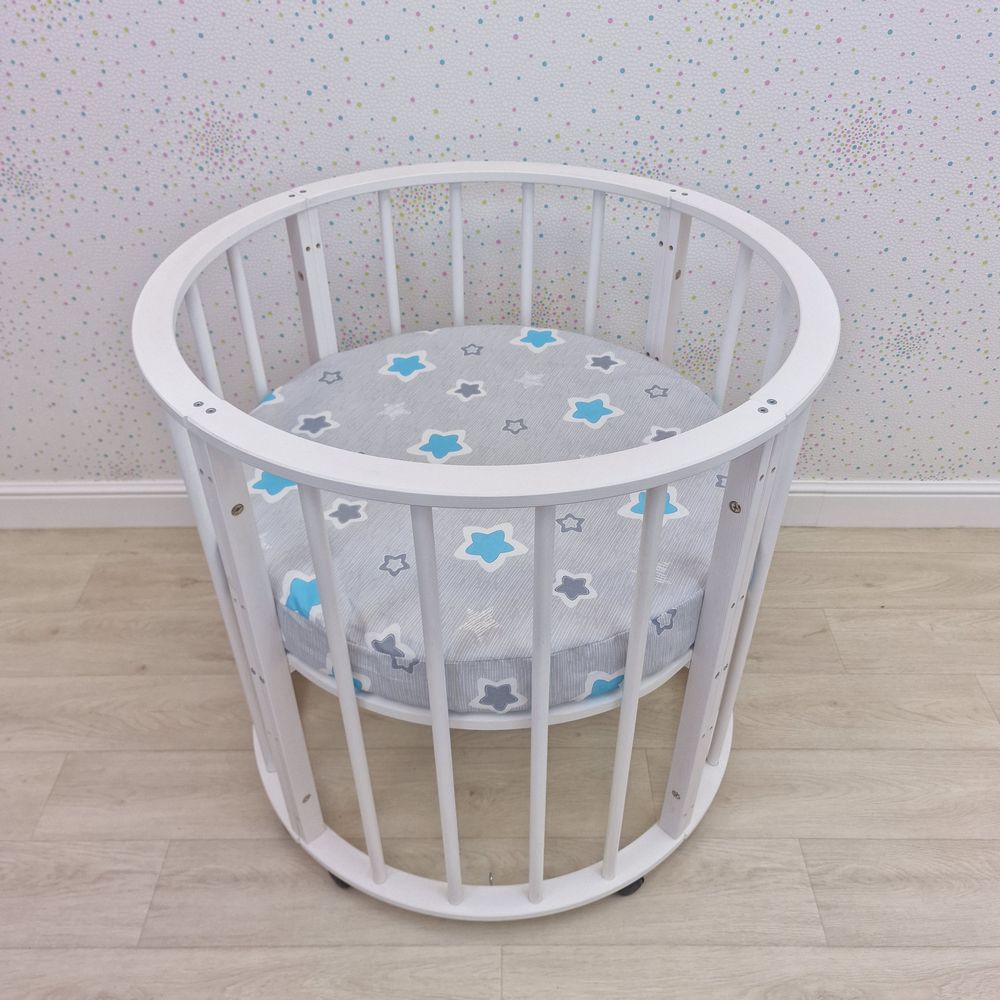 Простыня на резинке на круглую кровать (бязь) артикул анонс 255_10