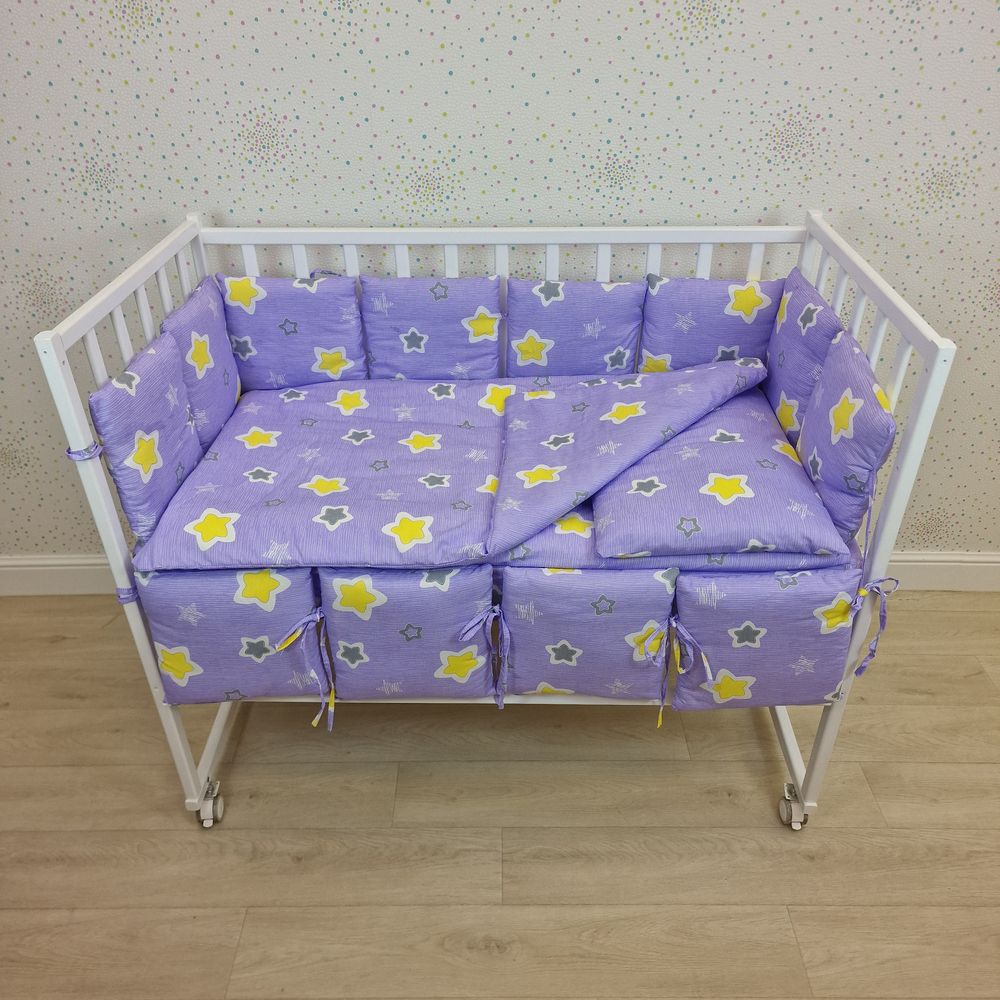 КПБ 17 пр (борт + пододеяльник + одеяло + наволочка + подушка + простынь (бязь) 12кв артикул анонс 1144-0-1бб_03