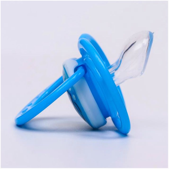 Картинка Соска-пустышка ортодонтическая, силикон, от 3 мес., «Лев», цвет голубой (№4770911) от магазина Мир детей Товары для Новорожденных