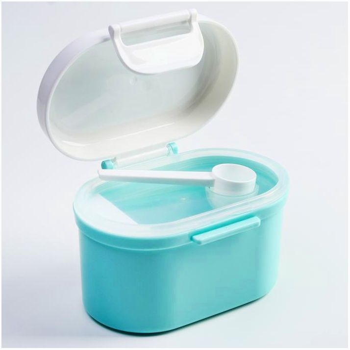 Картинка Контейнер для хранения детского питания, с ложкой, 350 мл., цвет МИКС (№4591158) от магазина Мир детей Товары для Новорожденных