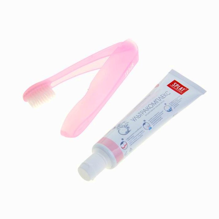 № 1117583 Дорожный набор Splat: Зубная паста «Ультракомплекс», 40 мл + Зубная щётка