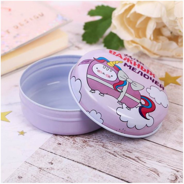 Картинка Шкатулка круглая "Для важных мелочей" (№4137215) от магазина Мир детей Товары для Новорожденных