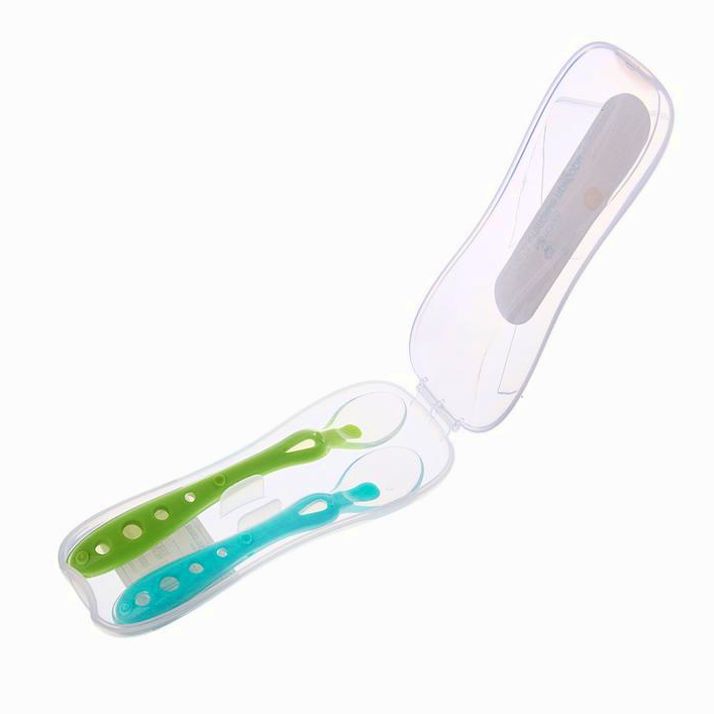 Картинка Набор детских ложек, 2 шт., в контейнере для хранения (№3978648) от магазина Мир детей Товары для Новорожденных