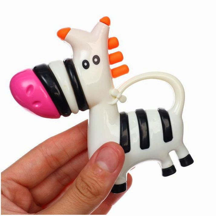 Картинка Набор погремушек «Зебра и Эскимо», 2 шт, Крошка (№142436) от магазина Мир детей Товары для Новорожденных