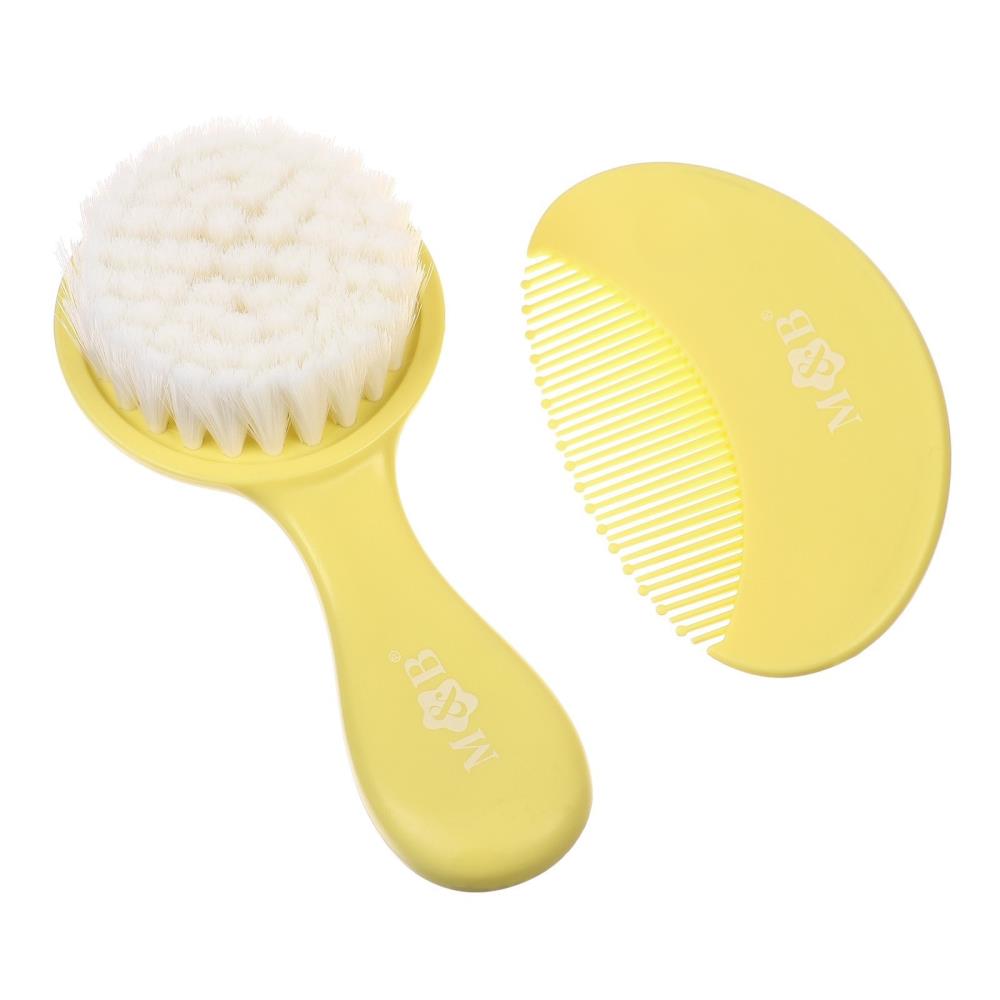 Картинка Набор детских расчесок, 2 шт., цвет желтый (№10092362) от магазина Мир детей Товары для Новорожденных