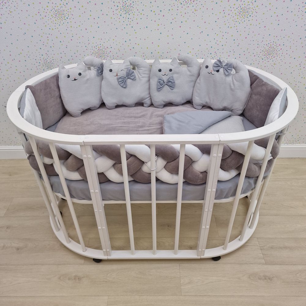 КПБ 16 пр (борт + пододеяльник + одеяло + наволочка + подушка + простынь (плюш/бязь) артикул анонс 1181-0-1бб_04