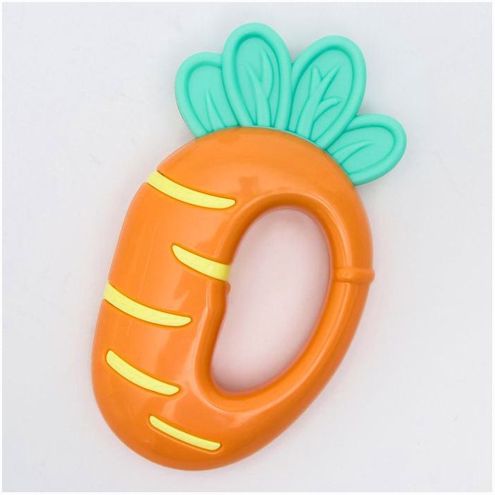 Погремушка с прорезывателем «Овощной МИКС, Крошка Я: Морковка», цвет МИКС, Крошка Я артикул анонс 4754414