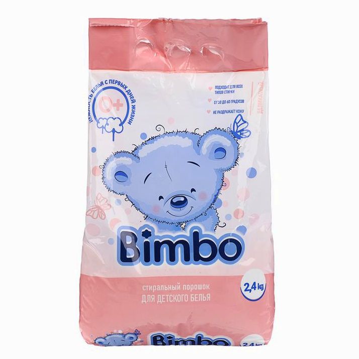 Картинка Стиральный порошок "Bimbo" универсал 2.4 кг. (п/э пакет) (№4413590) от магазина Мир детей Товары для Новорожденных
