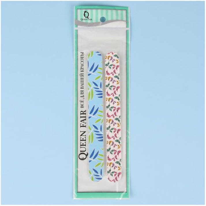 № 604244 Пилки-наждаки, абразивность 200/240, 18 см, 2 шт, рисунок МИКС