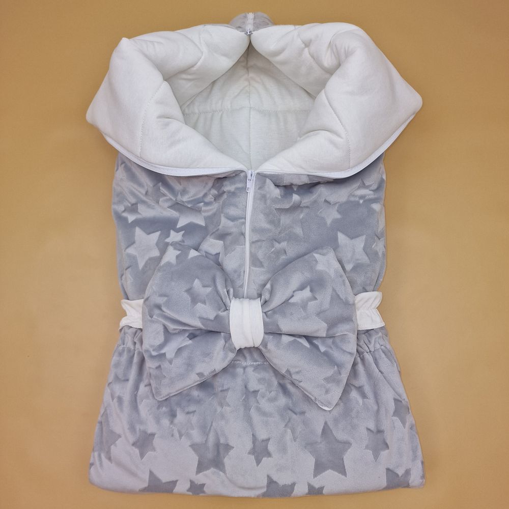 Конверт - одеяло трансформер с карманом+бант-подушка ассорти (плюш/кулир) артикул анонс 7499-0-1_02