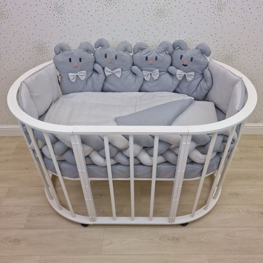 КПБ 15 пр (балдахин + борт + пододеяльник + одеяло + наволочка + подушка + простынь (бязь) артикул анонс 1175-0-1