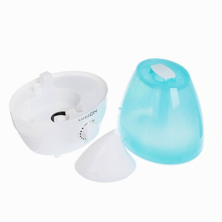 Картинка Увлажнитель воздуха Luazon LHU-04, ультразвуковой, 18 Вт, 2 л, 35 м2, бело-голубой (№2919726) от магазина Мир детей Товары для Новорожденных