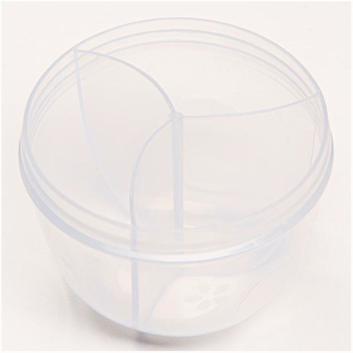 Картинка Контейнер для хранения детского питания, 3 секции по 90 мл., 9,2х8,8х8 см., 270 мл., цвет розовый (№7653248) от магазина Мир детей Товары для Новорожденных