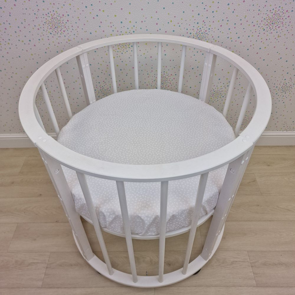 Простыня на резинке на круглую кровать (бязь) артикул анонс 255_43