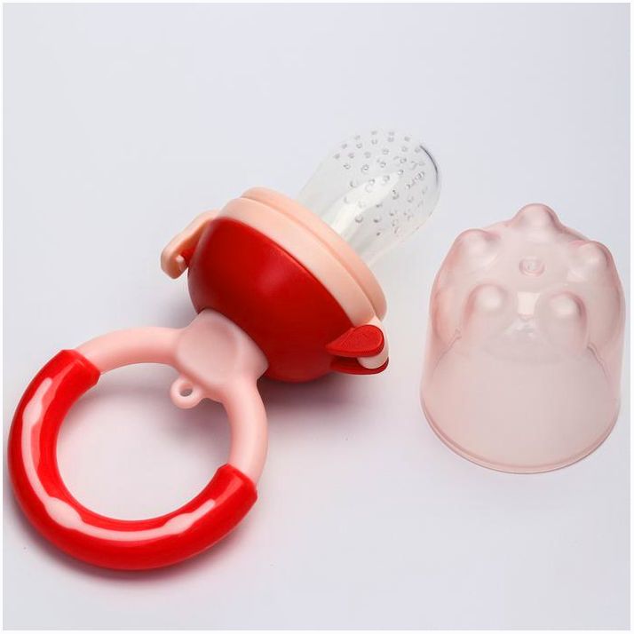 № 2272512 Ниблер для прикорма «Малина», с силиконовой сеточкой, цвет красный