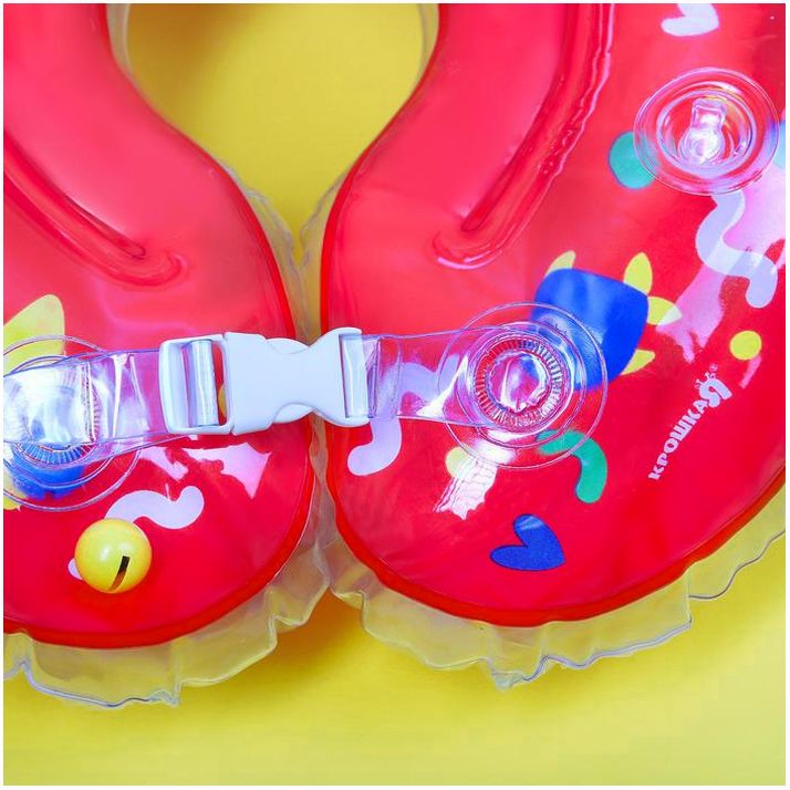 Картинка Круг детский на шею, для купания, «Давай купаться», от 1 мес, двухкамерный, с погремушками (№3876328) от магазина Мир детей Товары для Новорожденных