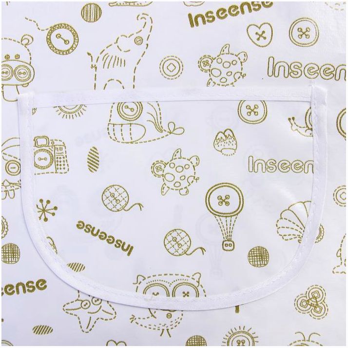 Картинка Фартук защитный 36х36 см., из клеенки с ПВХ покрытием, цвет белый с рисунком (№4967117) от магазина Мир детей Товары для Новорожденных