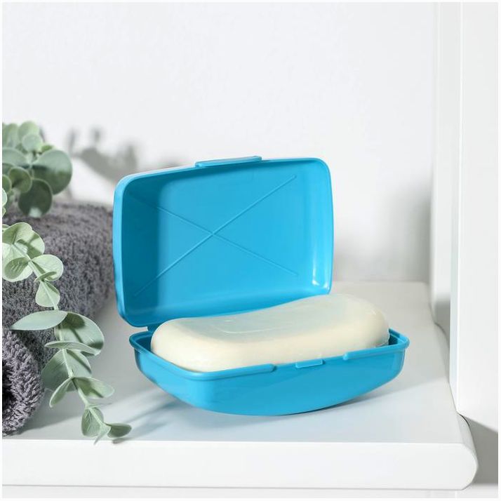 Картинка Мыльница дорожная, 10?6,8?4,4 см, цвет МИКС (№1155557) от магазина Мир детей Товары для Новорожденных