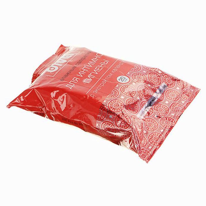 № 4430895 Влажные салфетки Diva Календула, для интимной гигиены, 20 шт.