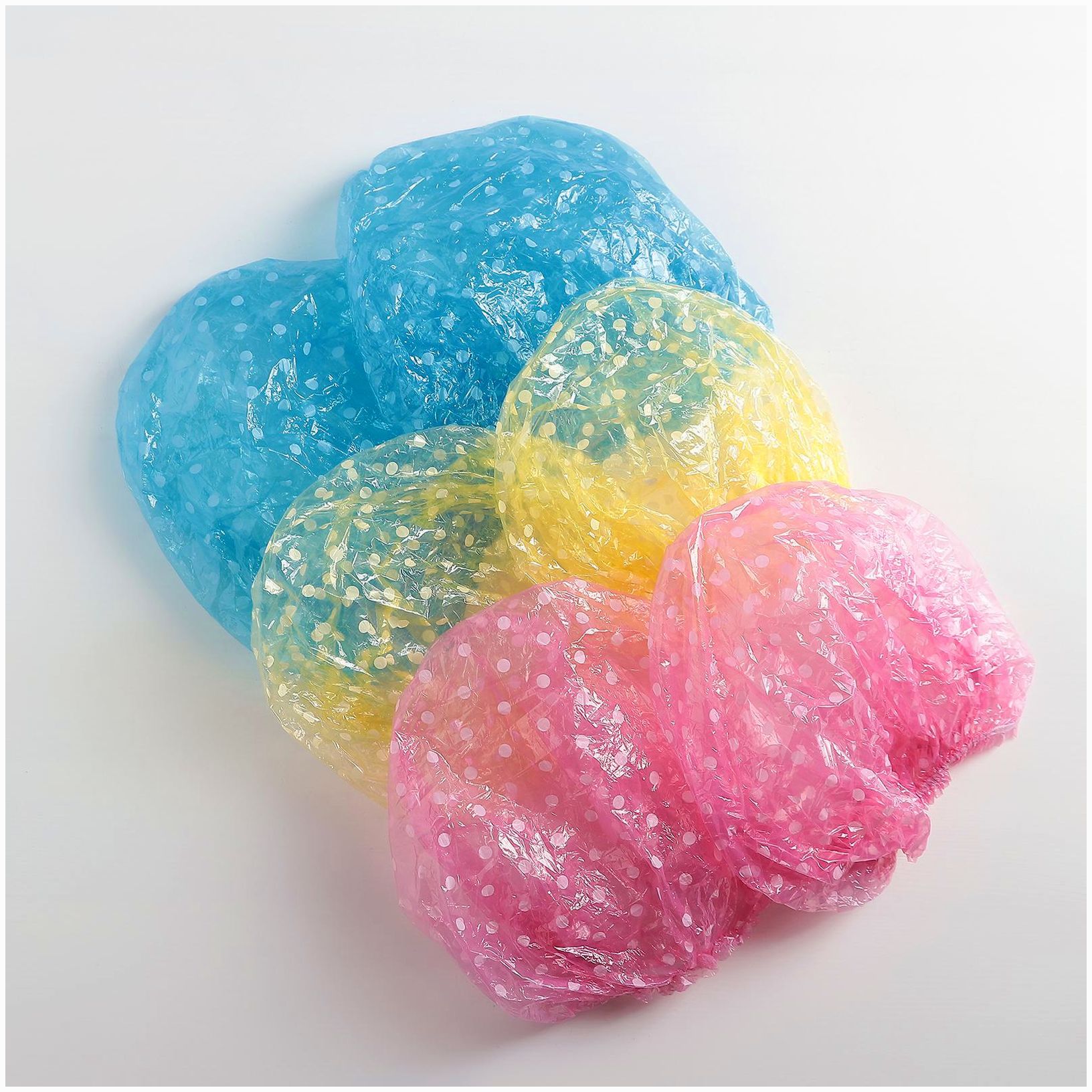 № 140267 Набор шапочек для душа Доляна, 6 шт, цвет МИКС