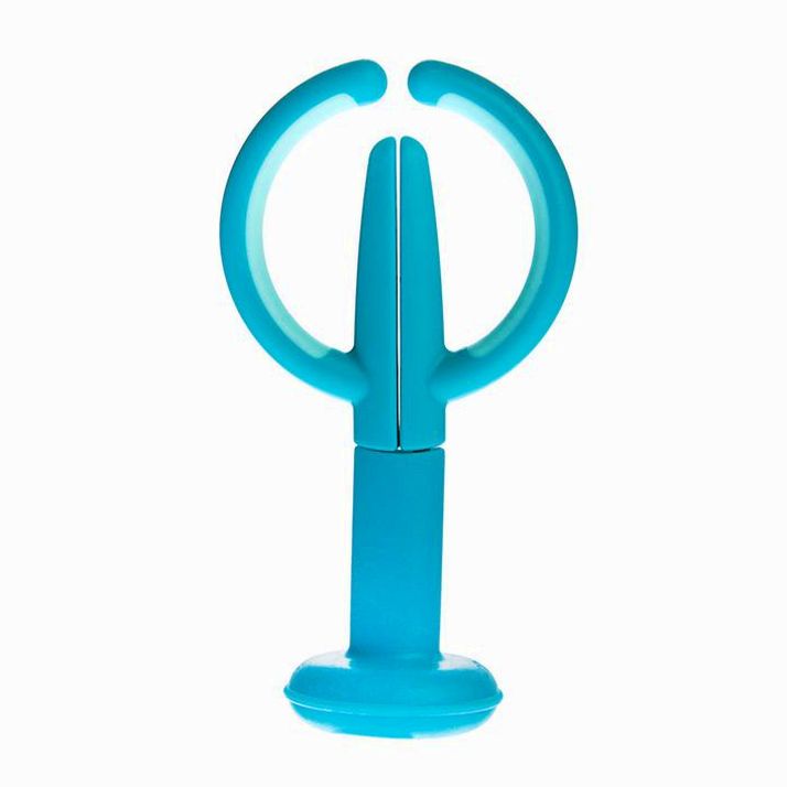 № 3489231 Ножницы детские безопасные, в защитном колпачке, от 0 мес., цвета МИКС