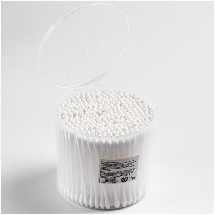 № 4729758 Ватные палочки, в тубе, 300 шт., цвет белый