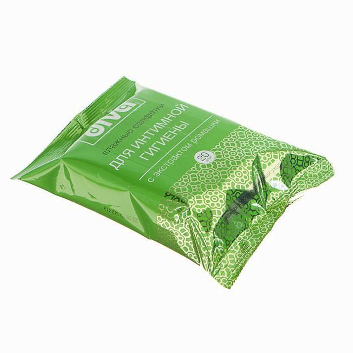 № 2527021 Влажные салфетки Diva intimate Ромашка, для интимной гигиены, 20 шт.