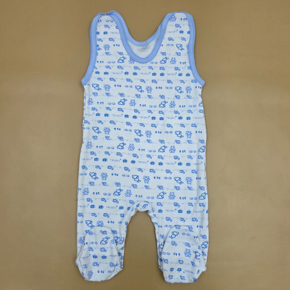 Ползунки на лямках №6 (интерлок, кнопки на плечах) артикул анонс 16128-68МД