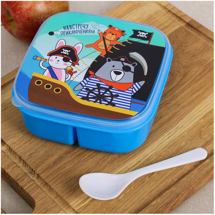 Ланч-бокс с ложкой «Навстречу приключениям», 400 мл артикул анонс 3733339