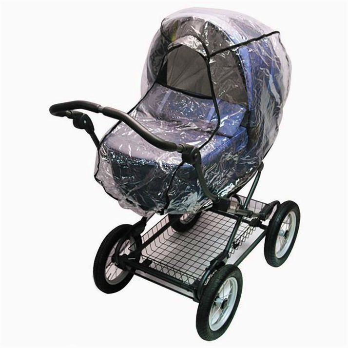 Универсальный дождевик для детской коляски, с окном, ПВД артикул анонс 1999270