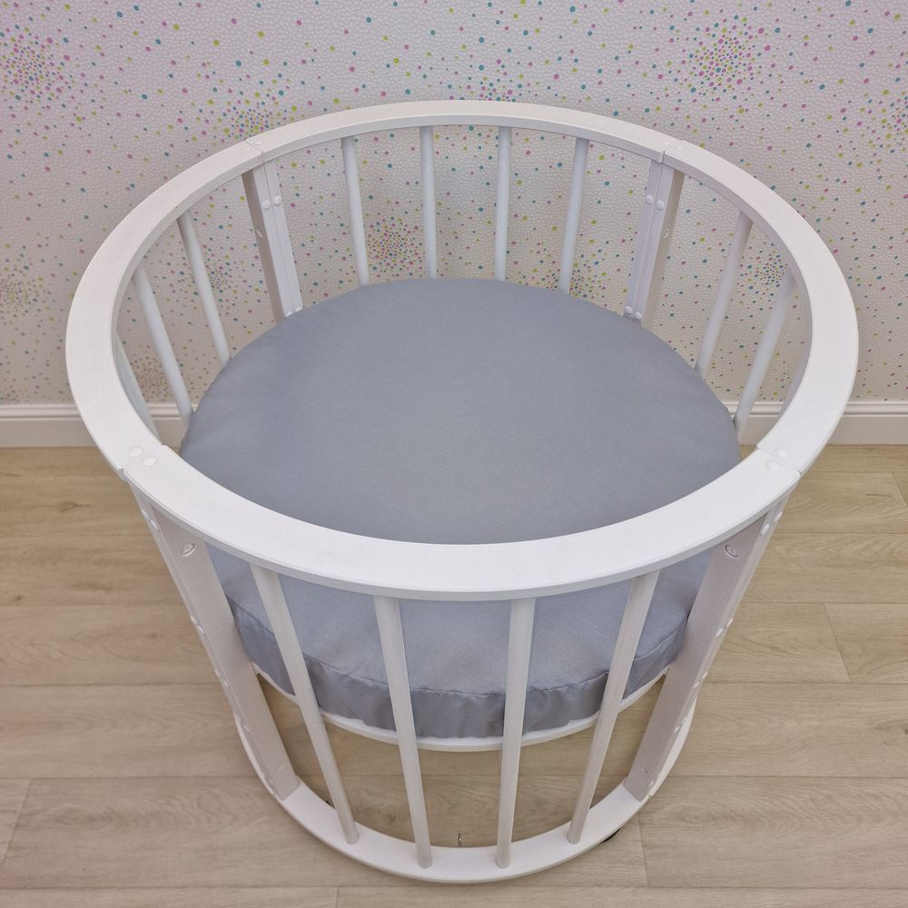 Простыня на резинке на круглую кровать (бязь) артикул анонс 255_45