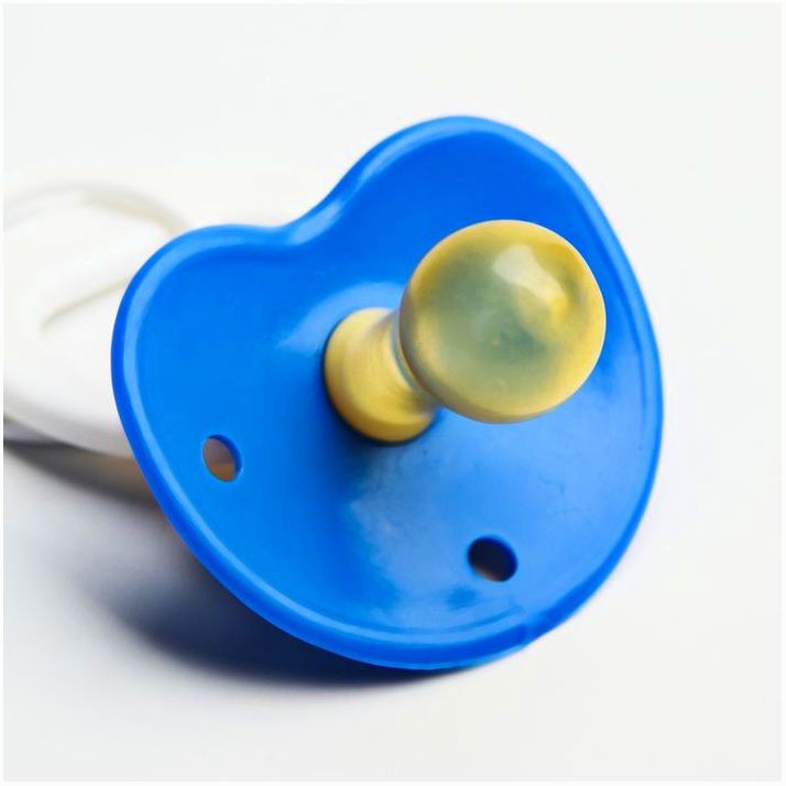 № 1476828 Соска-пустышка латексная классическая с кольцом «Я люблю папу», на цепочке с прищепкой, от 0 мес.