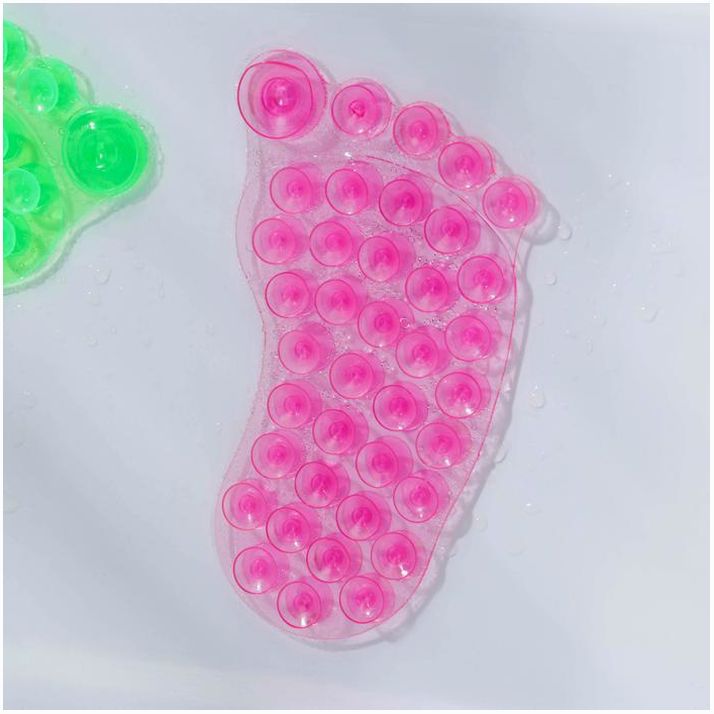 № 471352 Мини-коврик для ванны «Нога», 7,5?12 см, цвет МИКС