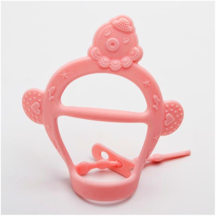 Прорезыватель силиконовый «На ручку», с застежкой, цвет МИКС артикул анонс 4350293