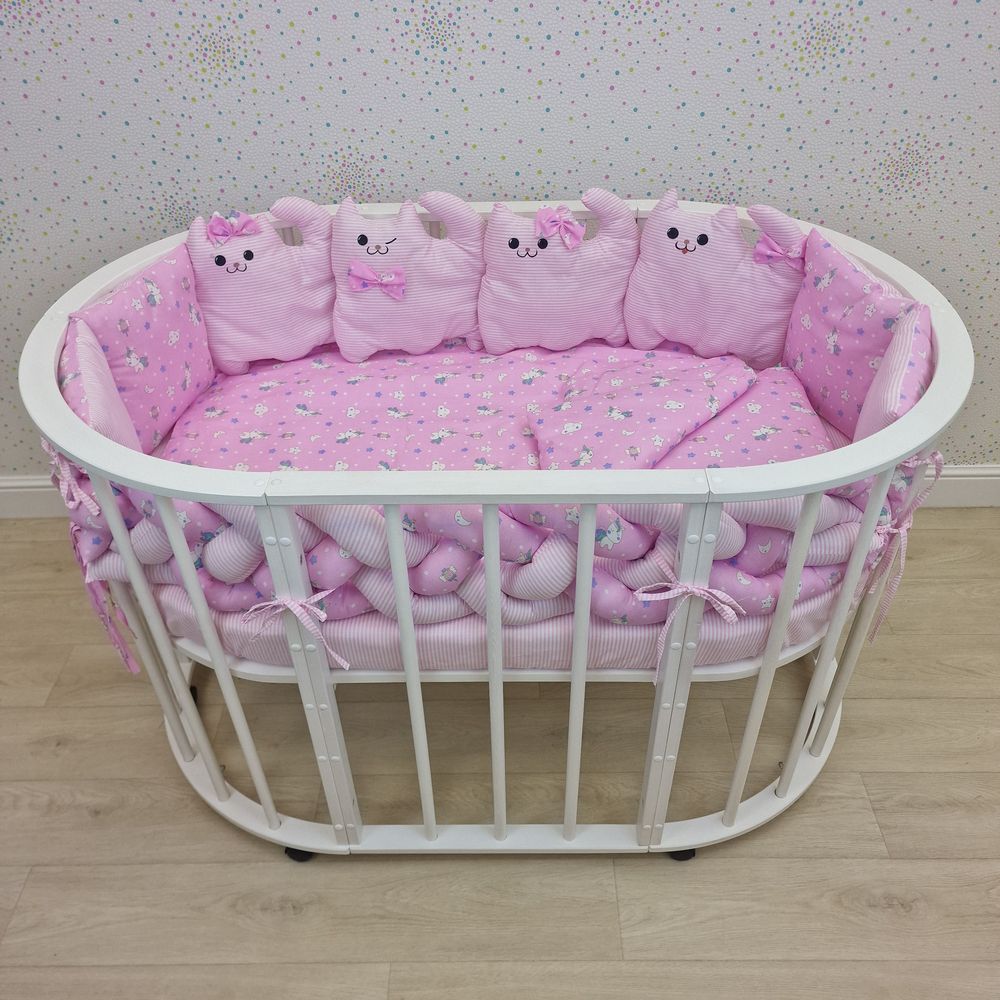 КПБ 14 пр (борт + пододеяльник + одеяло + наволочка + подушка + простынь (бязь) артикул анонс 1177-0-1бб_02