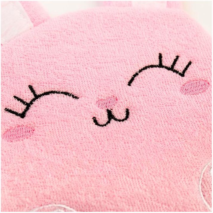 Картинка Мочалка детская для купания «Зайка», варежка, из махры (№3612500) от магазина Мир детей Товары для Новорожденных