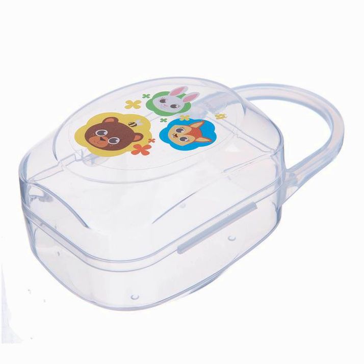 Контейнер для хранения и стерилизации детских сосок и пустышек «Зверята» артикул анонс 2866166