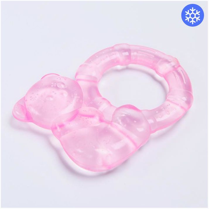 Прорезыватель охлаждающий «Мишка с колечком», цвет МИКС, Крошка Я артикул анонс 1886876