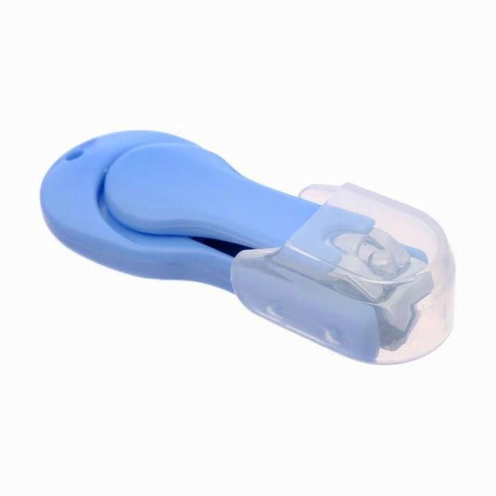 Кусачки-книпсер для ногтей детские маникюрные, с колпачком, от 0 мес., цвет голубой артикул анонс 2849325