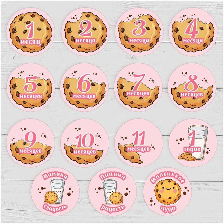 Наклейки для фотографирования «Морской розовый» артикул анонс 4773834