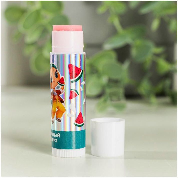 Картинка Бальзам для губ детский «Арбузное настроение» 4 грамма, с ароматом арбуза (№4790137) от магазина Мир детей Товары для Новорожденных
