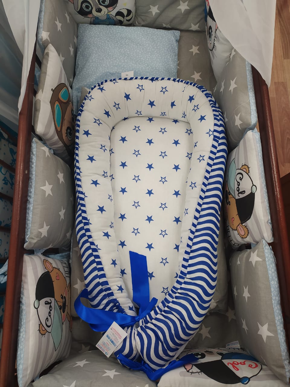 Гнездышко - кокон (бязь + синтепух) стандарт артикул анонс 6527_м8